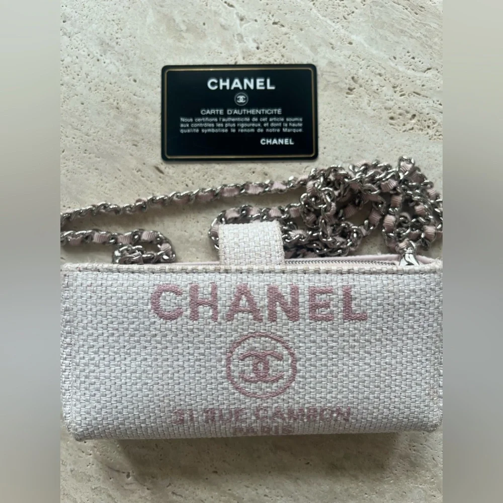 CHANEL Pink and Cream Mini Shoulder Bag